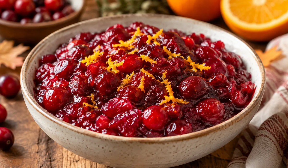 Homemade Cranberry Sauce for an easy Thanksgiving side dish on a budget